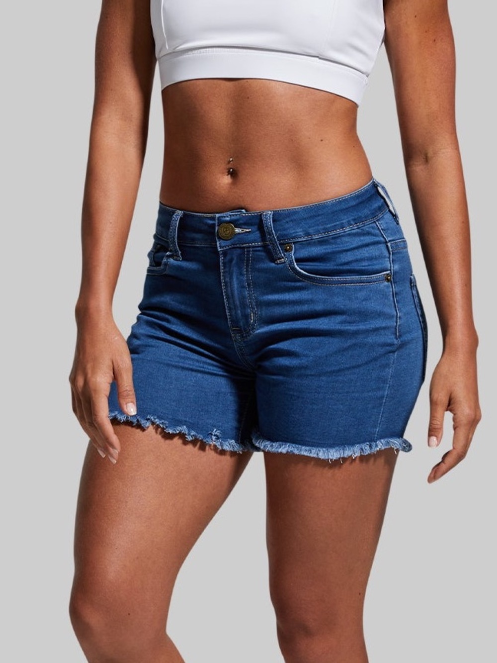Born Primitive Liberty Ultra Stretch Denim Cutoff Shorts Size L NWT